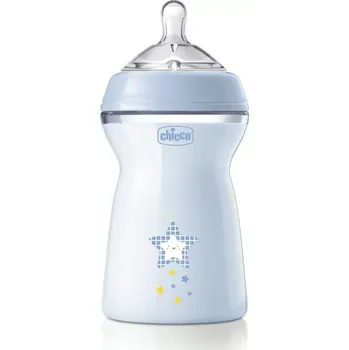 Kojenecká láhev CHICCO Láhev kojenecká Natural Feeling 330 ml chlapec 6m+