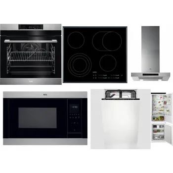 Set domácích spotřebičů AEG BPK742380M + AEG Mastery DirectTouch HK654070FB + AEG Mastery DBB5660HM + AEG Mastery MSB2547D-M + AEG Mastery GlassCare FSE73407P + AEG TSC6M181ES