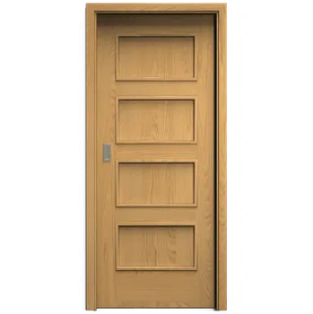 Interiérové dveře SAPELI SWING KOMFORT M19 - DÝHA - POSUVNÉ DVEŘE VČ. ZÁRUBNĚ - Dub natur Průchozí šířka (cm): 90, Průchozí výška (cm): 197