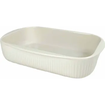 zapékací misa a miska Český porcelán a.s. Zapékací vroubkovaná mísa 24 x 16 x 5,5 cm slonová kost