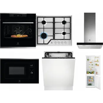 Set domácích spotřebičů ELECTROLUX KOBCS31X + ELECTROLUX KGS6426SX + ELECTROLUX LFT766X + ELECTROLUX LMS2203EMX + ELECTROLUX EEA27200L + ELECTROLUX LND5FE18S