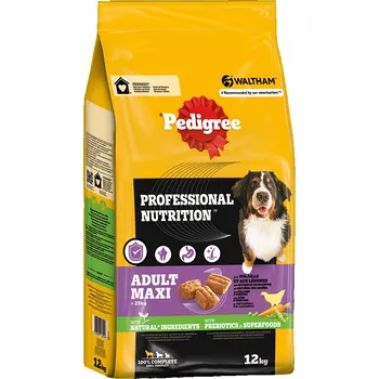 Krmivo pro psa 2x12kg Pedigree Professional Nutrition Adult Maxi >25kg s drůbeží a zeleninou - výhodné baalení