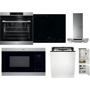 Set domácích spotřebičů AEG BSK782380M + AEG Mastery Bridge IKE64441IB + AEG Mastery DBB5660HM + AEG Mastery MSB2547D-M + AEG FSE74707P + AEG TSC6M181ES