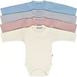 Bavlněné body dlouhý rukáv jednobarevné Městečko béžová velikost 80