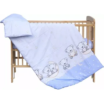 Příslušenství pro dětskou postel a kolébku Povlečení do postýlky 2dílné Scarlett Toro modré 120x90cm (1644)