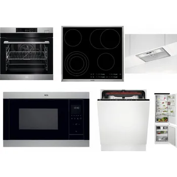 Set domácích spotřebičů AEG BSK782380M + AEG Mastery DirectTouch HK654070XB + AEG DGB3523S + AEG Mastery MSB2547D-M + AEG Mastery MaxiFlex FSB53927Z + AEG TSC6M181ES