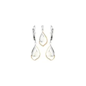 Souprava šperků Souprava stříbrná Perla se zirkony - 2