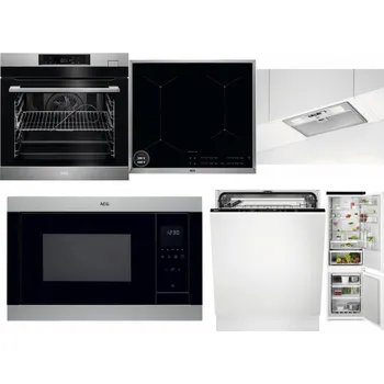 Set domácích spotřebičů AEG BSK782380M + AEG Mastery SenseBoil IAE64413XB + AEG DGB3523S + AEG Mastery MSB2547D-M + AEG FSK73607Z + AEG TSC6M181ES