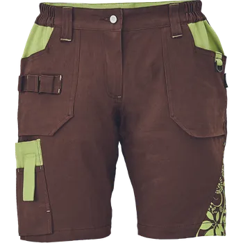 montérky CERVA Šortky dámské YOWIE Velikost: 46, Barva: hnědá-zelená