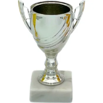 Sportovní pohár Ekonom NJE0265B Výška poháru: 13 cm, Barva: Stříbrná