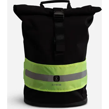 BTWIN Reflexní páska na batoh viditelnost ve dne v noci ZELENÁ|ŽLUTÁ