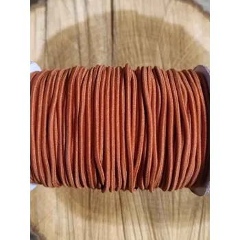 Textilie Kulatá pruženka Ø2 mm barva hnědá rezavá