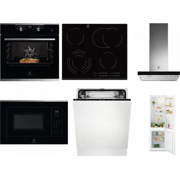 Set domácích spotřebičů ELECTROLUX KODEC75X2 + ELECTROLUX EHF6547FXK + ELECTROLUX LFT766X + ELECTROLUX LMS4253TMX + ELECTROLUX EEA27200L + ELECTROLUX LND5FE18S