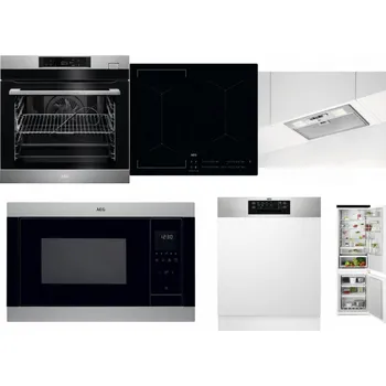 Set domácích spotřebičů AEG BSK782380M + AEG Mastery Bridge IKE64441IB + AEG DGB3523S + AEG Mastery MSB2547D-M + AEG FEE72706PM + AEG TSC6M181ES