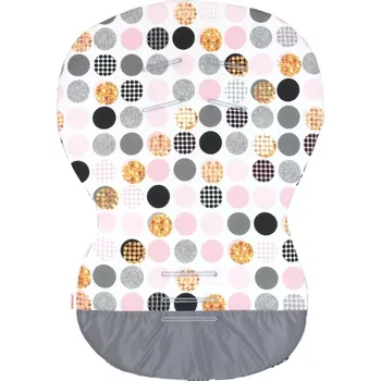 Vložka do autosedačky Unipodložka MOBY - bavlna bublina pink