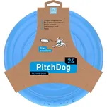 Hračka PITCHDOG guma - létající disk modrý 24cm