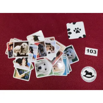 Karetní hra HandMade by VeJa Pexeso vel.L č.103 - Štěnata (24kousků)