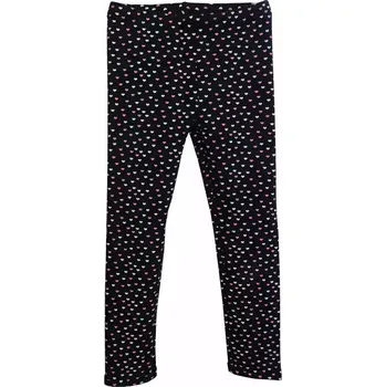 Dívčí legíny Topo dívčí zateplené legíny tmavě modré potisk srdíčka drobná velikost 146