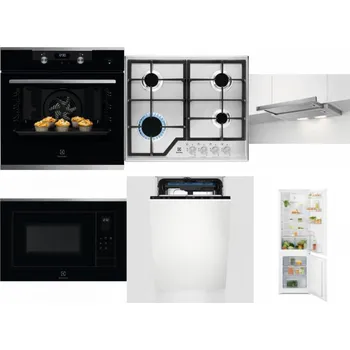 Set domácích spotřebičů ELECTROLUX KODEH70X + ELECTROLUX KGS6426SX + ELECTROLUX LFP326S + ELECTROLUX LMS4253TMX + ELECTROLUX EEM23100L + ELECTROLUX LND5FE18S