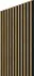 Obklad Wood Collection Acoustic Proline dřevěná lamela dub/černá 240 x 60,5 x 2 cm