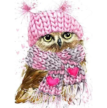 kreativní sada DIAMANTOVÁ MOZAIKA SOVA 09 - SLEVA -50%