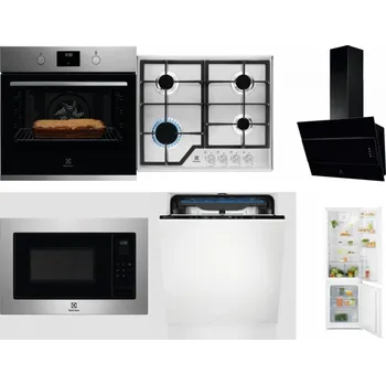 Set domácích spotřebičů ELECTROLUX KOFGH70TX + ELECTROLUX KGS6426SX + ELECTROLUX LFV316K + ELECTROLUX EMS4253TEX + ELECTROLUX EES48200L + ELECTROLUX LND5FE18S