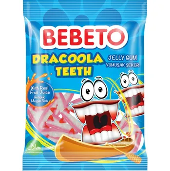 Cukrovinka Bebeto jelly gum 80g - Dracoola Teeth