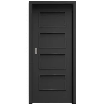 Interiérové dveře SAPELI SWING KOMFORT M19 - CPL LAMINÁT - POSUVNÉ DVEŘE VČ. ZÁRUBNĚ - Černá grafit Průchozí šířka (cm): 90, Průchozí výška (cm): 197