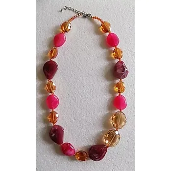 Náušnice Korále na krk barevné