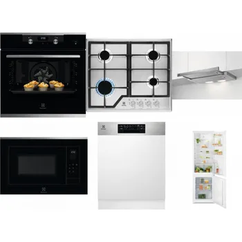 Set domácích spotřebičů ELECTROLUX KODEH70X + ELECTROLUX KGS6426SX + ELECTROLUX LFP326S + ELECTROLUX LMS4253TMX + ELECTROLUX EEM48300IX - přebaleno + ELECTROLUX LND5FE18S