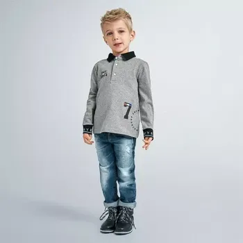 Chlapecké tričko Chlapecké triko polo dlouhý rukáv Mayoral 4135-32 velikost 134 (4135-32)