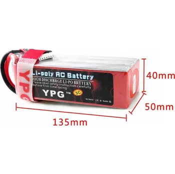RC náhradní díl Akumulátor Gartt YPG 22.2V 4200mAH 40C 6S Lipo Li-Po baterie Lipoly pro RC Hobby Qudcopter auta lodě Airplane