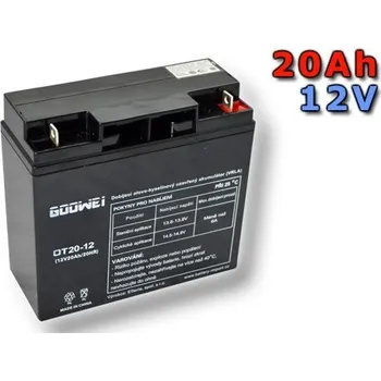 Záložní baterie Staniční (záložní) baterie Goowei OT20-12, 12V, 20Ah ( VRLA )