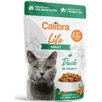 Krmivo pro kočku Calibra Cat Life kapsa Adult Duck in gravy 85g (min. odběr 28 ks)