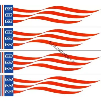 Wrap Easton Carbon Arrows Patriotic Flag 7" - 12ks