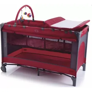 Dětská postýlka Baby Point Sally Cestovní postýlka Červená