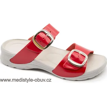 Dámská zdravotní obuv MEDISTYLE BERTA 3BER-T15 pantofel červená, červená - 39