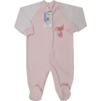 Kojenecký overall Overal na spaní růžový kočička Autex baby velikost 56