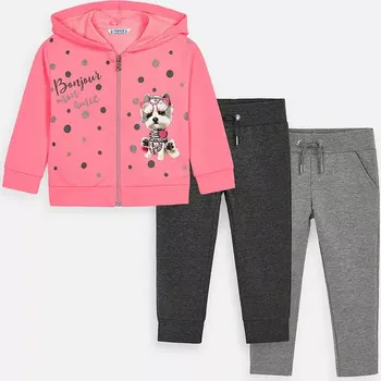 Dívčí tepláková souprava MAYORAL růžová PEJSEK (3819-61)