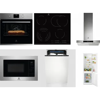 Set domácích spotřebičů ELECTROLUX KOFGH70TX + ELECTROLUX EHF6547FXK + ELECTROLUX LFT426X + ELECTROLUX EMS4253TEX + ELECTROLUX EEM23100L + ELECTROLUX LND5FE18S