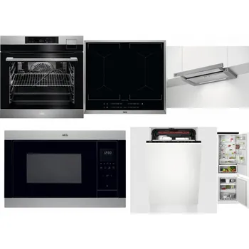 Set domácích spotřebičů AEG BSK792380M + AEG Mastery DoubleBridge IKE64450XB + AEG DPE5660M + AEG Mastery MSB2547D-M + AEG Mastery MaxiFlex FSE73507P + AEG TSC6M181ES