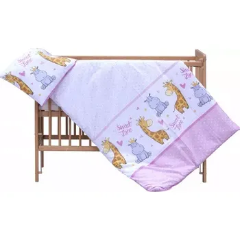 Dětská postýlka Povlečení do postýlky 2dílná Scarlett Nebula - růžová 120x90cm (1779)