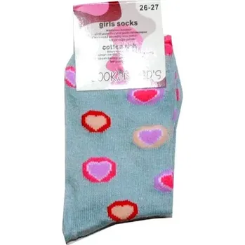Dívčí ponožky klasické pro holky srdíčka 7947 130/50