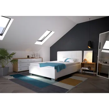 Postel BLANÁŘ NÁBYTEK, a.s. Čalouněná postel KELLY - AKČNÍ ROZMĚR: 90 x 200 cm