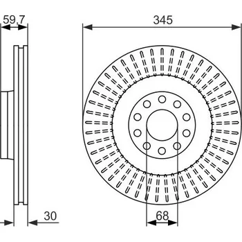 Brzdový kotouč Brzdový kotouč BOSCH 0 986 479 589