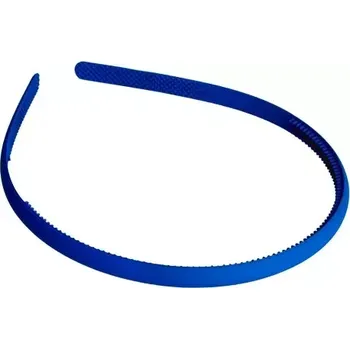 Plastová matná čelenka rovná - modrá