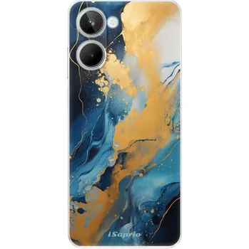 Pouzdro na mobilní telefon Odolné silikonové pouzdro iSaprio - Blue Gold Marble - Realme 10