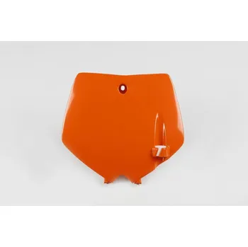 UFO tabulka pod startovní číslo KTM SX 65 02-08, barva oranžová