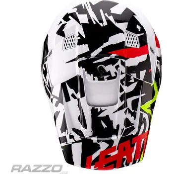 Helma na motorku Náhradní kšilt helmy Leatt Visor Moto 3.5 V23 Zebra M-XXL