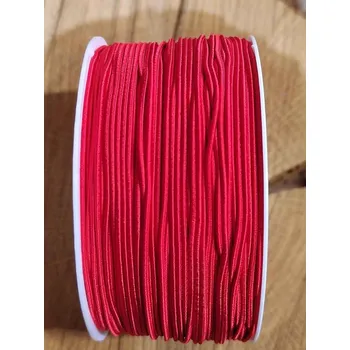 Textilie Kulatá pruženka Ø0,8 mm 50 m barva červená